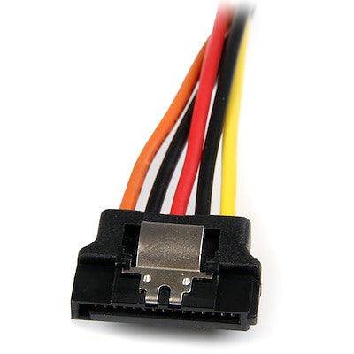 Cable De 15cm Adaptador Splitter Divisor De Alimentacion Sata Latching Con Cierre Pestillo - 2x Hembra - 1x Macho - Startech.com Mod. Pyo2lsata