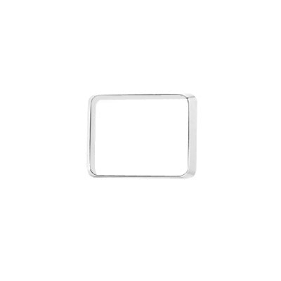 Bisel Cromado Con Empaque Para Luces Quadraflare 9x7
