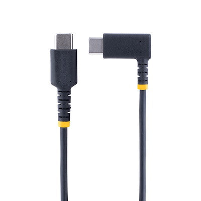 Cable 1m Usb C Acodado En Ngulo Recto - Pd 60w - 3a - Cable Usb-c De Carga Rapida - De Alta Resistencia - Usb 2.0 Tipo C - Startech.com Mod. R2ccr-1m-usb-cable