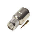 Conector Tnc Macho De Rosca En 50 Ohm Para Cable Lmr-400, 9913, 8214, Cnt-400, Rg8/u-sys, Rflash-1113, Plata/ Oro/ Teflón.