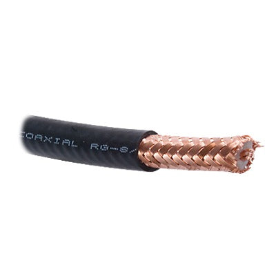 Cable Coaxial Rg8, 50 Ohms, 4.1db, 100% Cobre, Hecho En México, Retazo De 10 Metros