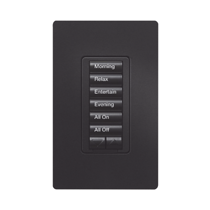 Teclado hibrido seetouch, 6 botones, 2 botones subir/bajar, intensidad 120V/450W, color blanco.