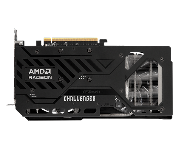 Tarjeta De Video Asrock Amd Radeon Rx 9060 Xt Challenger Oc/8gb Gddr6/pcie 5.0 X 16/128 Bits/boost Clock 3290 Mhz/dual Fan Con Indicador Led/1 Hdmi 2.1/2 Displayport 2.1/resolución Max 8k