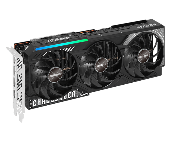 Tarjeta De Video Asrock Amd Radeon Rx 9070 Challenger/16gb Gddr6/pcie 5.0 X 16/256 Bits/20 Gbps/triple Fan Con Indicador Led/1 Hdmi 2.1/3 Displayport 2.1/resolución Máxima 7680 X 4320