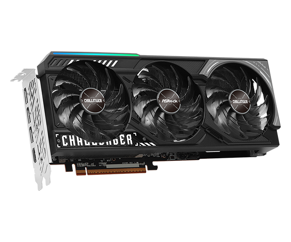 Tarjeta De Video Asrock Amd Radeon Rx 9070 Challenger/16gb Gddr6/pcie 5.0 X 16/256 Bits/20 Gbps/triple Fan Con Indicador Led/1 Hdmi 2.1/3 Displayport 2.1/resolución Máxima 7680 X 4320