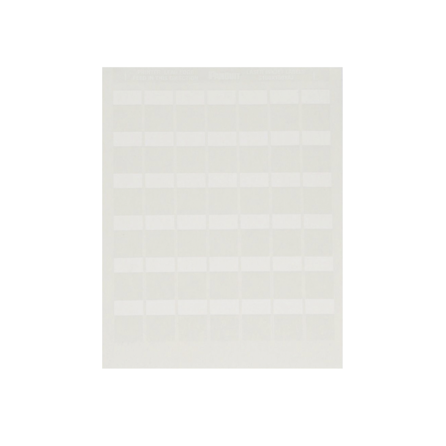Paquete de Hojas con 2500 Etiquetas de Identificación Auto-laminadas para Impresora Láser/Inyección de Tinta, para Cables de 4.1 a 8.1 mm de Diámetro (10 - 6 AWG), Color Blanco