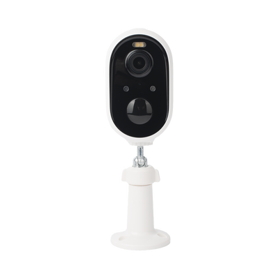 Cámara IP de Batería (Gran Angular) 3 Megapixel | WiFi | Audio Bidireccional | Batería Recargable 5200 mAh | IP65 |Exterior con Protección| Estadísticas de Energía | Detección de Humanos | Incluye Panel So