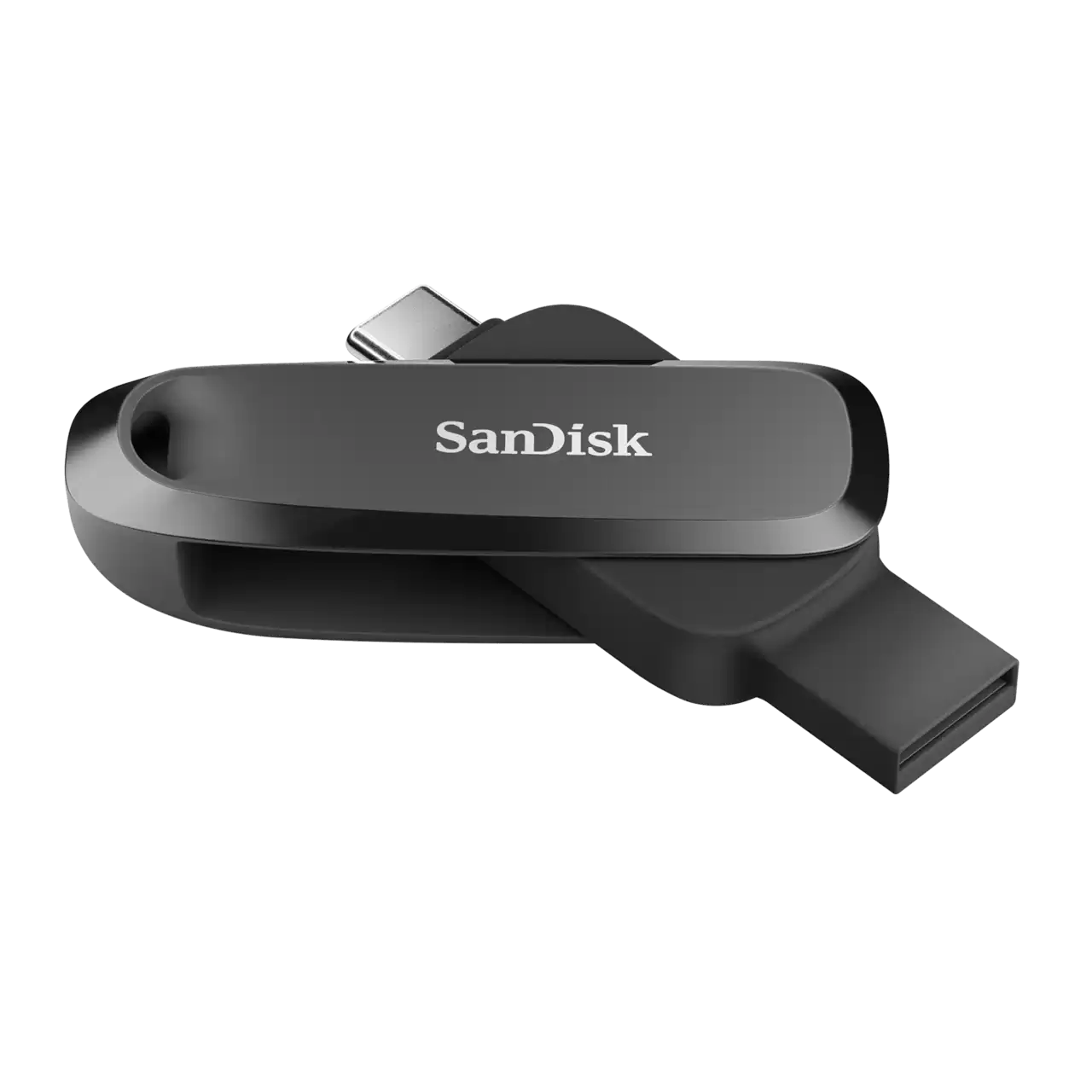 Memoria Sandisk 256gb Usb 3.2 Gen1 Phone Drive Para Android Tipo-c/tipo A Negro Giratoria Sdddc6-256g-g46