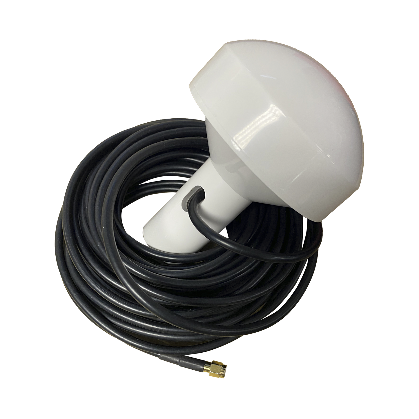 Antena marina de GPS con conector SMA- Macho en frecuencia 1575.42 MHz de 28 dBi. Incluye soporte rotativo