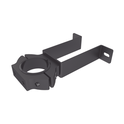 Soporte de pared con abrazadera para poste
