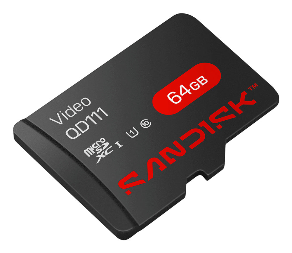 Memoria Sandisk Video Sc Qd111 Micro Sdhc 64gb Videovigilancia 24/7 Clase 10 U1 Lect 100mb/s Esc 20mb/s Sdsdqas4-064g-bp