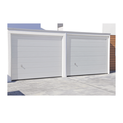 Sección Para Puerta De Garage / Lisa / Color Blanco / Para Garage128 / Estilo Americana.