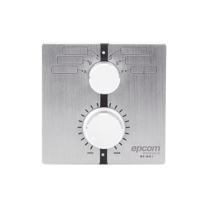 Control de  Volumen Remoto con Selector de Canales Compatible con Amplificador SF2240UC - SF4240UC