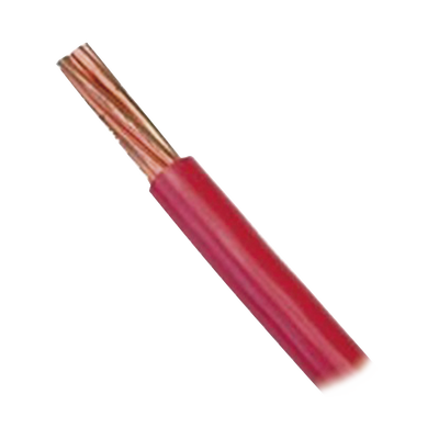 Cable Eléctrico 10 awg color rojo,Conductor de cobre suave cableado. Aislamiento de PVC, auto extinguible. BOBINA 100 MTS