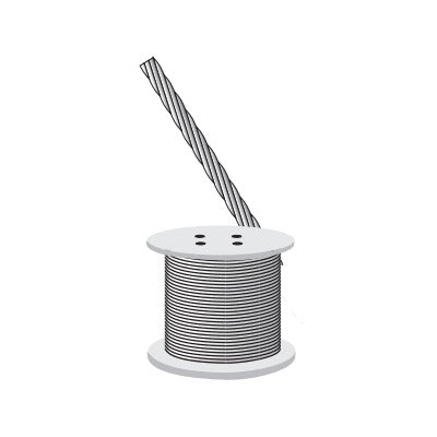 Cable De Retenida 1/4", 2160 Kg De Resistencia (metro).