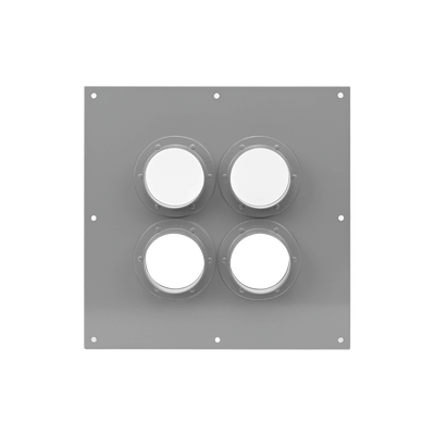 Placa Pasamuros Con Capacidad De 4 Botas De 4"