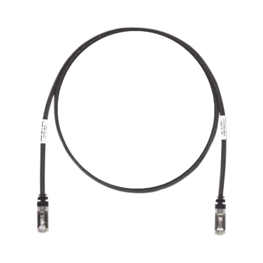 Patch Cord Cat6A, Blindado S/FTP, CM/LS0H, 7ft, Color Negro