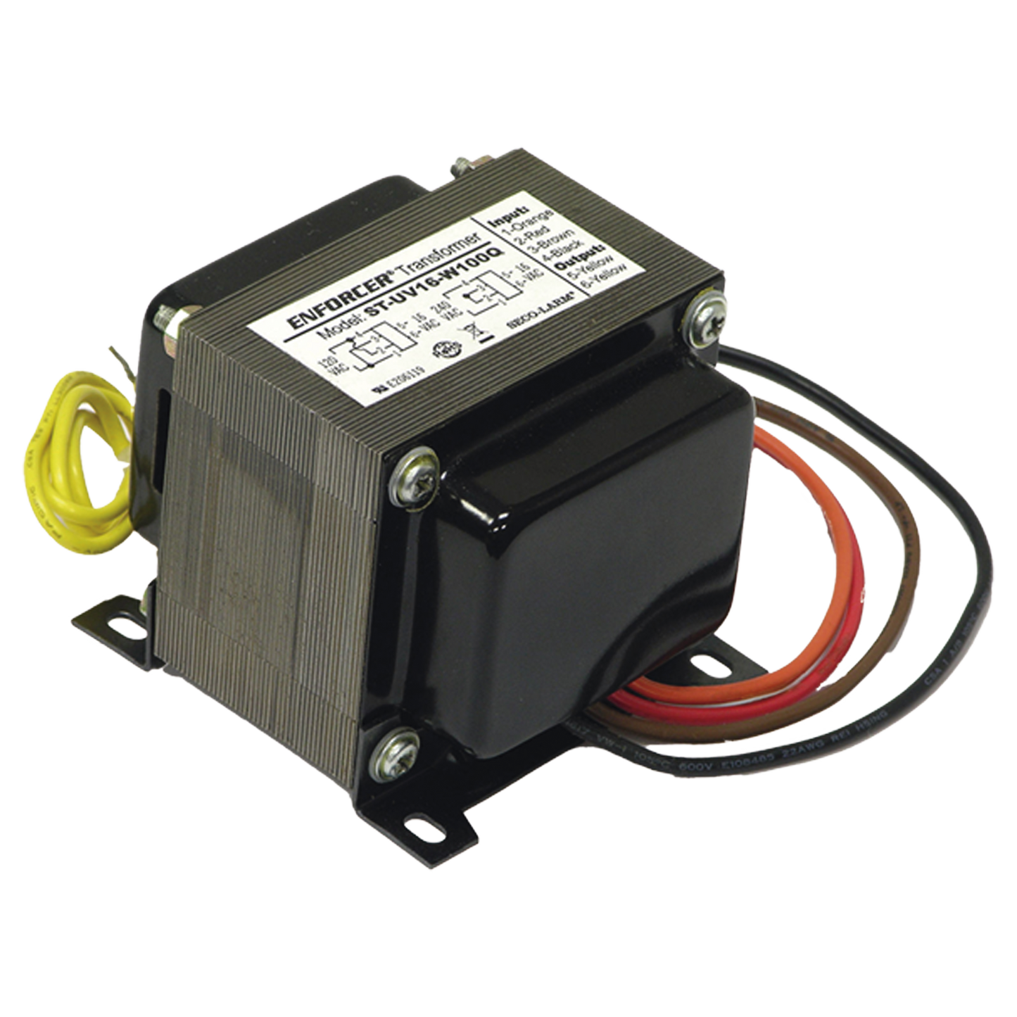 Transformador Abierto ST-UVDA-W100Q / Salida Dual 24/28VAC / 100W / Entradas 120/240VAC / Reducción EMI / Amplia Aplicabilidad