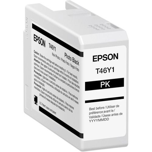 Cartucho Epson Modelo T46y Negro Photo, Para Plotter P900 50 Ml