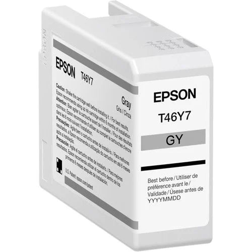 Cartucho Epson Modelo T46y Gris, Para Plotter P900 50 Ml