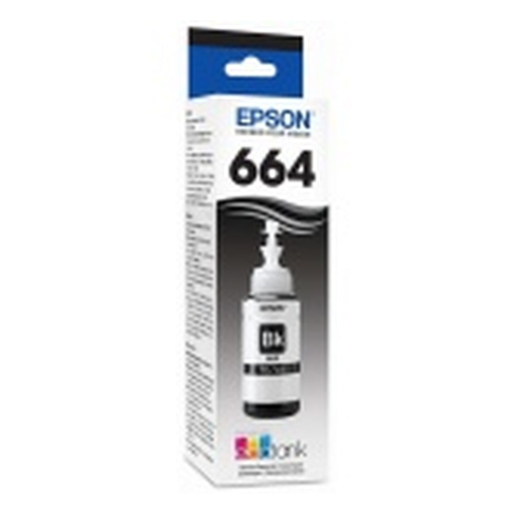 Cartucho Epson Modelo 664 Negro, Para L110, L200, L210, L350, L355, L555, L300, L1300