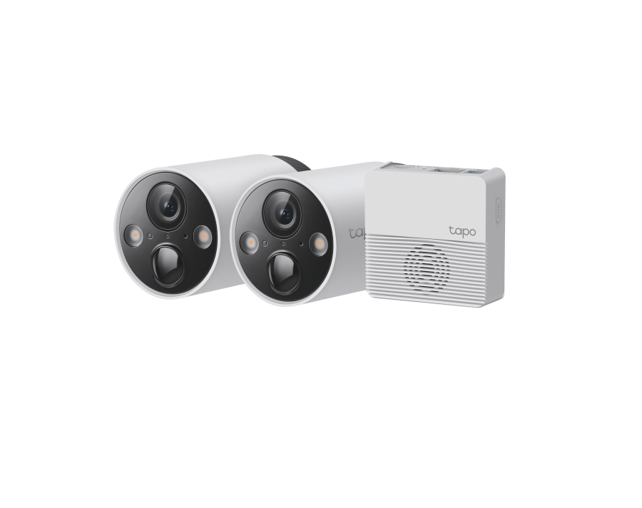 Camara Wifi Tp-link Tapo C420s2 Kit 2 Camaras Para Exterior Con Bateria Recargable Resolucion 2k 1080p Ip65 A Prueba De Agua Vision Nocturna Audio Bidireccional