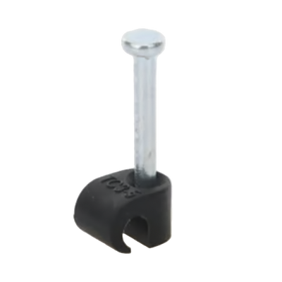 Grapa negra para Fibra óptica redonda de 3 mm (100pzs) (3101-00400)