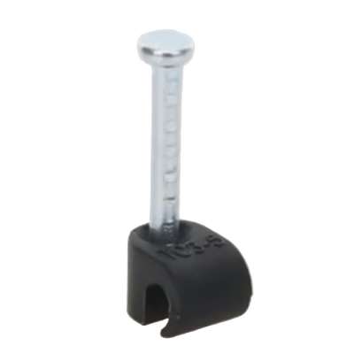 Grapa negra para Fibra óptica redonda de 3 mm (100pzs) (3101-00400)