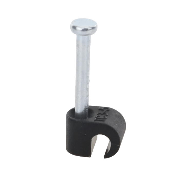 Grapa negra para Fibra óptica redonda de 3 mm (100pzs) (3101-00400)