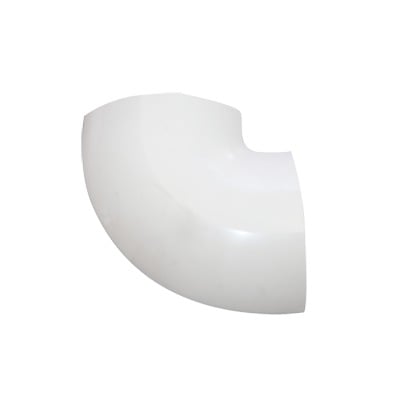 Sección en "L" color blanco de PVC auto extinguible, para canaleta DMC4FT (9430-02001)