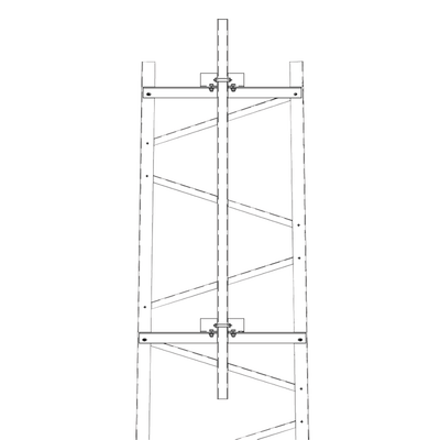 Brazo Para Sección #4 Torre Titan Con Herrajes Y Mástil De 6' (1.8m).
