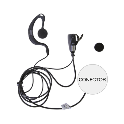 Micrófono - Audífono De Solapa Ajustable Al Oído Para Icom Ic-f11/ 14/3021/ 3013/ 3103/ 3003/ 1100d/2100d