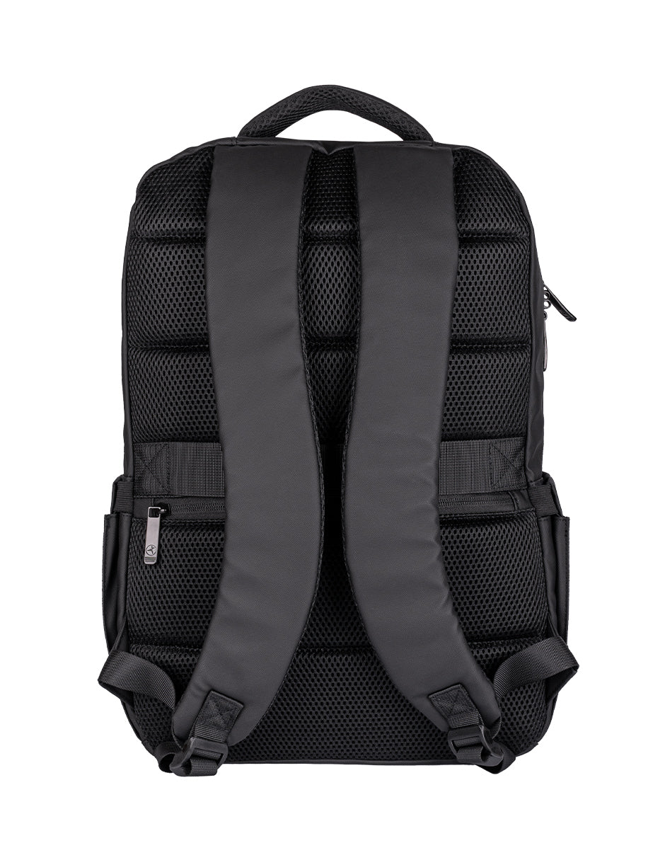 Mochila Backpack Tech Zone Wanted Negra Tzlbp05 Para Laptop De 15.6