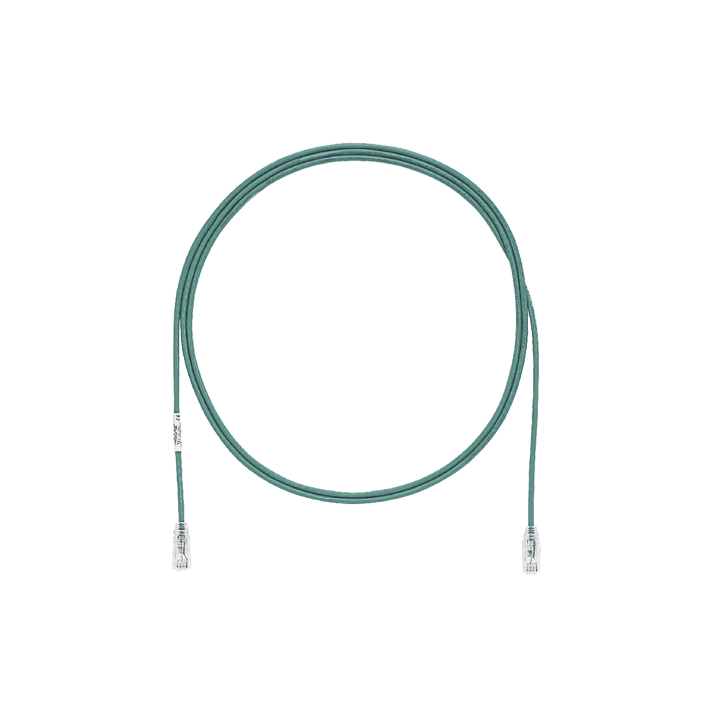 Cable de Parcheo TX6, UTP Cat6, Diámetro Reducido (28AWG), Color Verde, 20ft