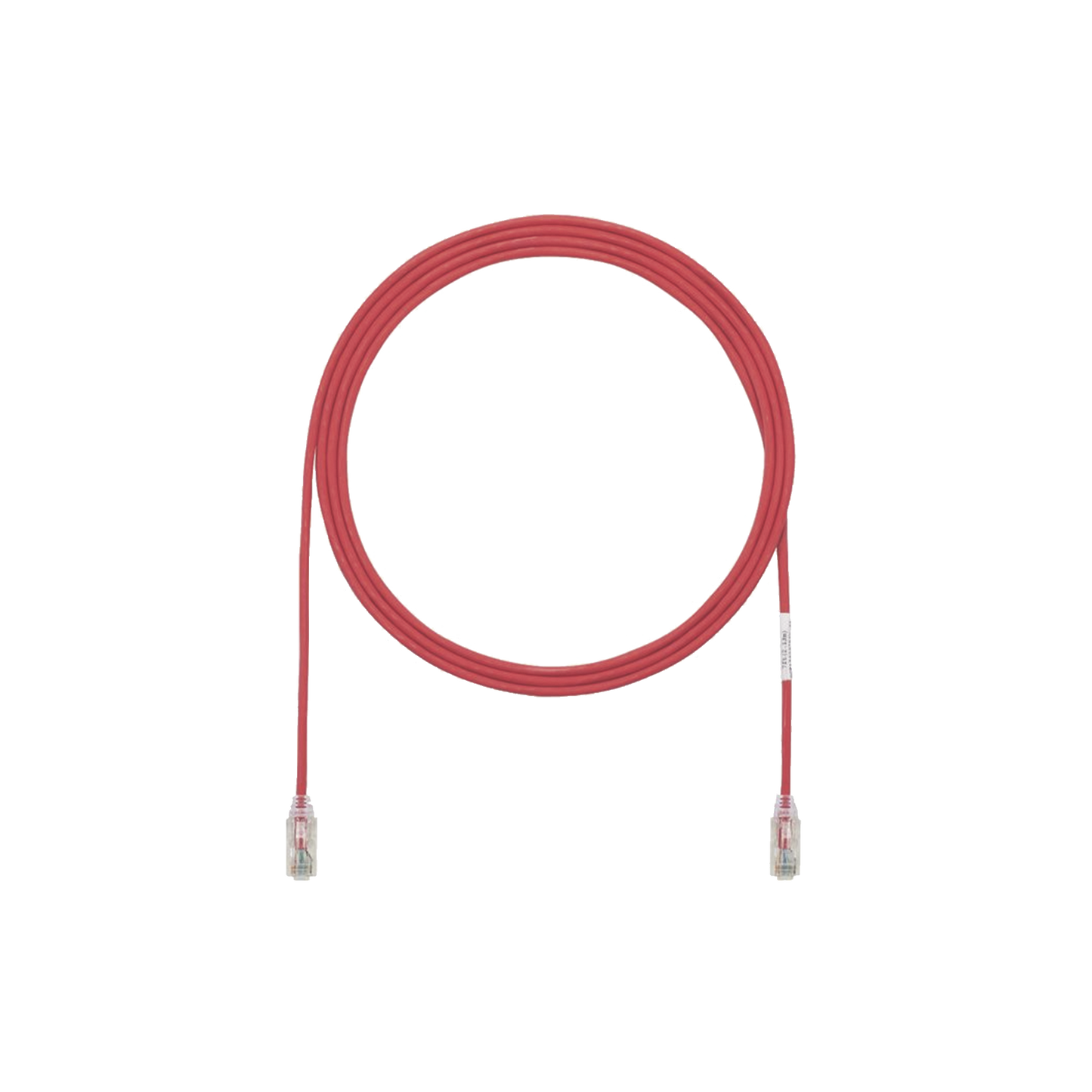 Cable de Parcheo TX6, UTP Cat6, Diámetro Reducido (28AWG), Color Rojo, 5ft