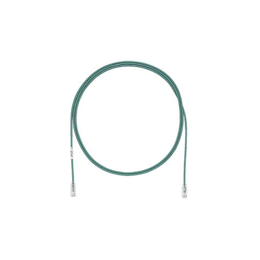 Cable de Parcheo TX6, UTP Cat6, Diámetro Reducido (28AWG), Color Verde, 9 ft