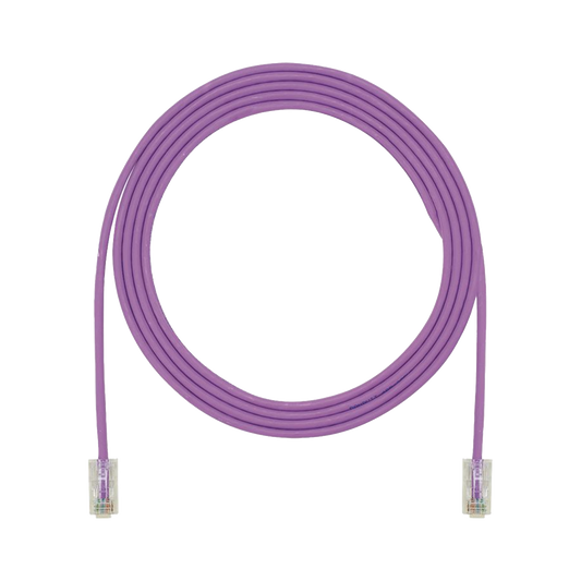 Cable de Parcheo UTP, Cat6A, 24 AWG, CM, Color Violeta, 22ft