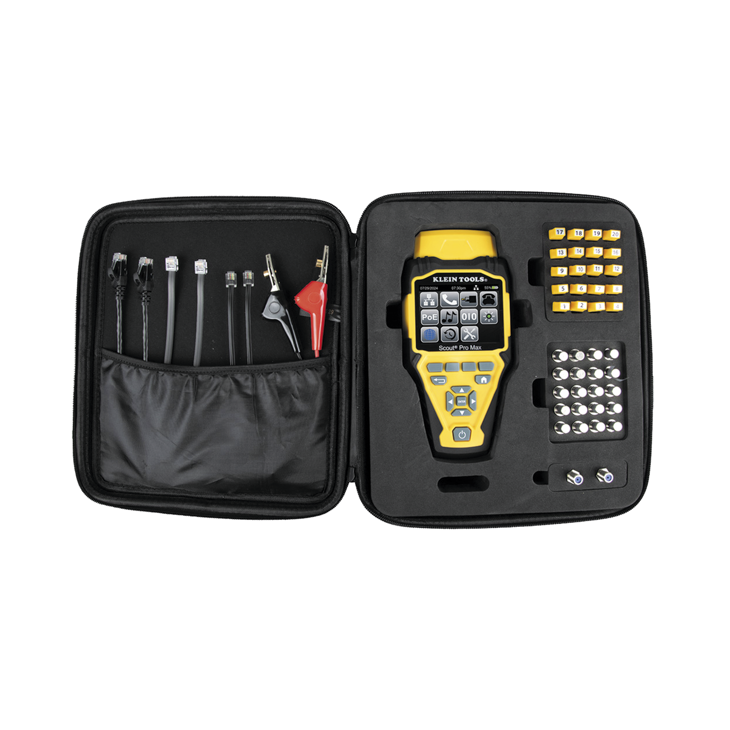 Juego de Probador de Cables de Red con Transmisores Remotos Scout™ Pro Max. Detecta la Capacidad de la Red y las Velocidades de Conexión hasta 10 Gbps