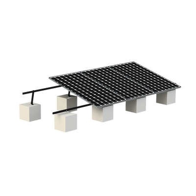 Montaje Para Panel Solar, Riel "8" De 5400mm Para Módulos Con Espesor De 30-35mm, Velocidad De Viento Máx. 136km/h (20° A 45°) Con Anodizado Negro