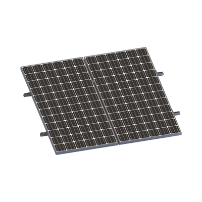 Kit De Minirieles Para Panel Solar Arreglo 1x2 Para Instalación Plano En Lámina