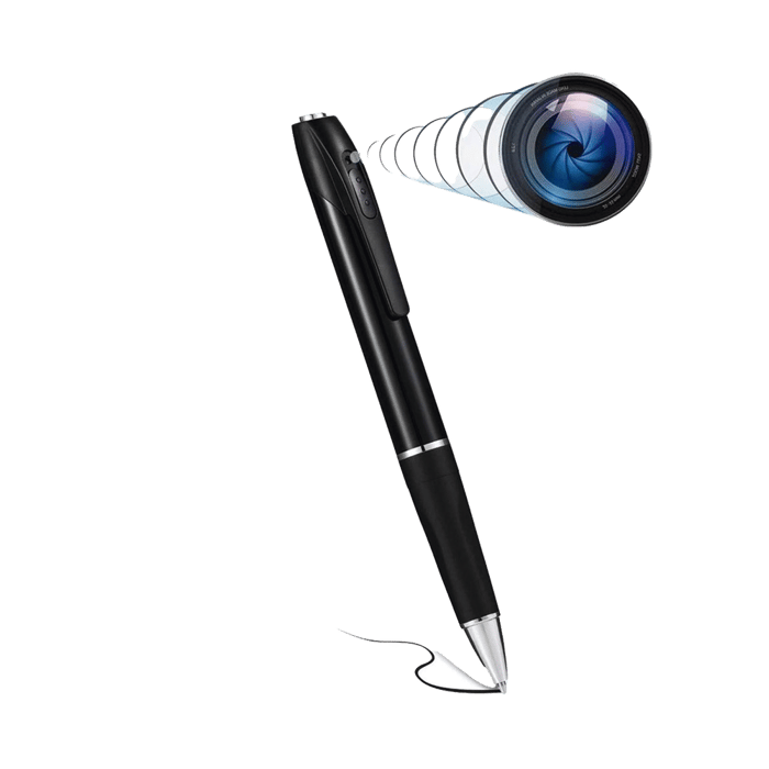 Cámara Oculta en Bolígrafo (Spyce Camera) /  Full HD / Grabación de Video y Audio / Captura de Fotos / Soporta Memoria Micro-SD de hasta 64G / Tiempo de Carga Aprox. 1 hora / Tiempo de Trabajo 120 min. / Incluye Cable de Carga.