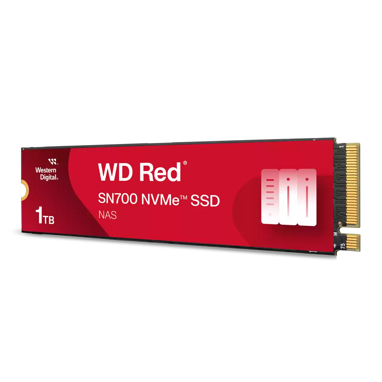Unidad De Estado Solido Ssd Interno Wd Red Sn700 1tb M.2 2280 Nvme Pcie Gen3 X4 Lect.3430mbs Escrit.3000mbs Nas Wds100t1r0c