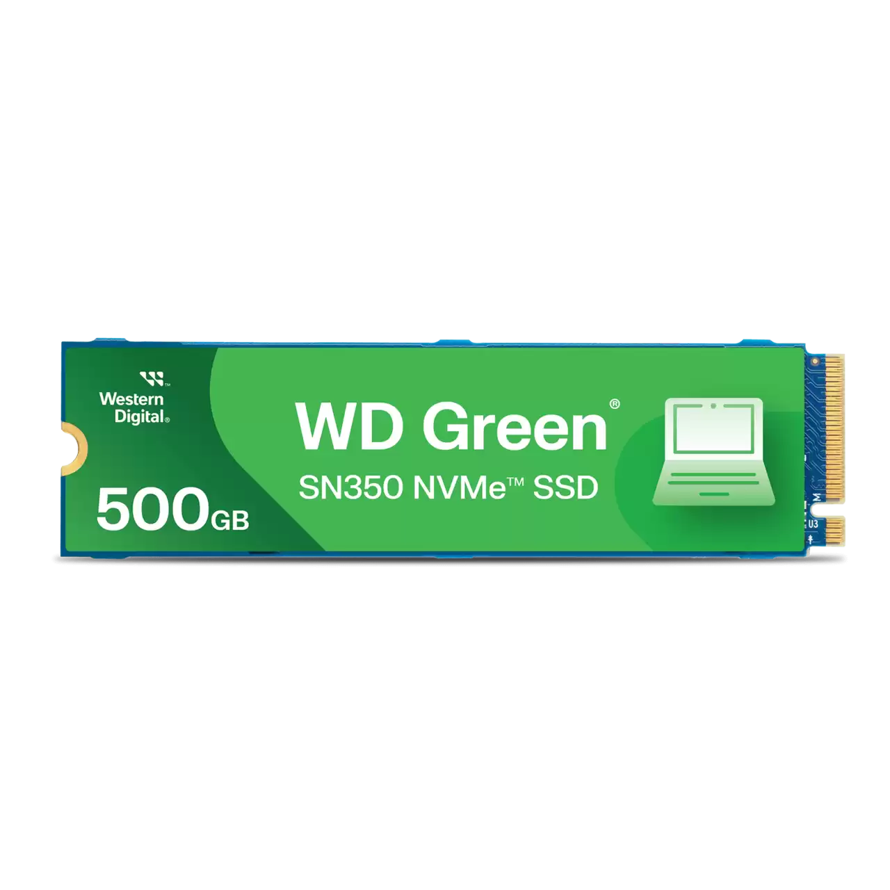 Unidad De Estado Solido Ssd Interno Wd Green Sn350 500gb M.2 2280 Nvme Pcie Gen3 Lect.2400mbs Escrit.1500mbs Pc Laptop Minipc Wds500g2g0c