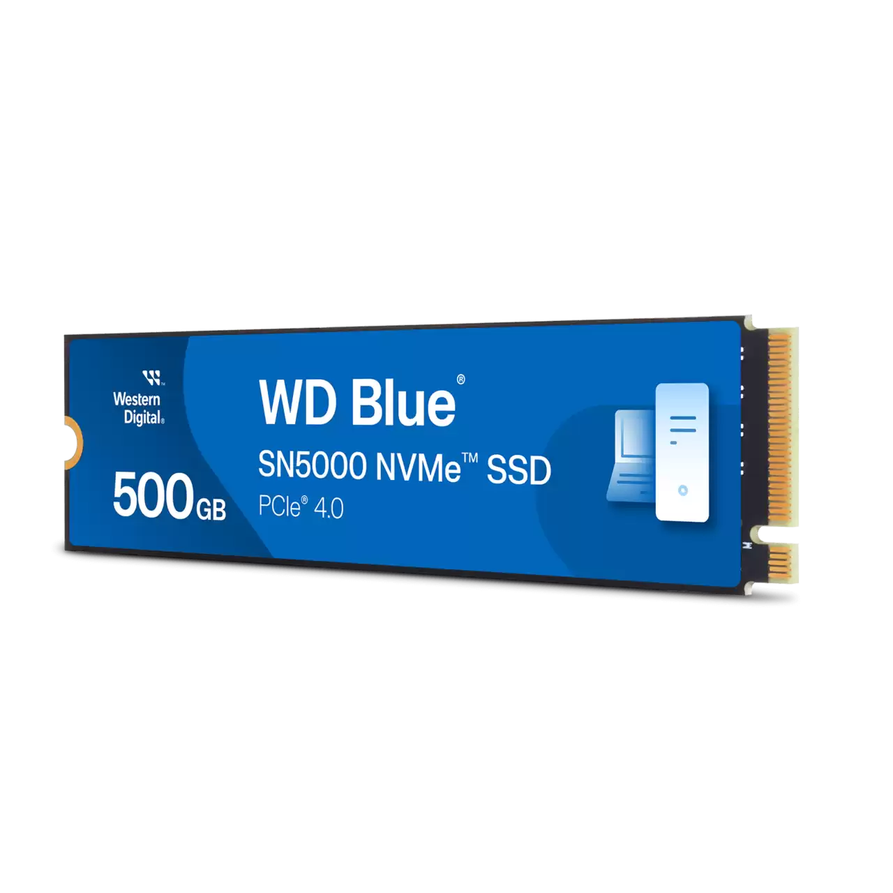 Unidad De Estado Solido Ssd Interno Wd Blue Sn5000 500gb M.2 2280 Nvme Pcie Gen4 X4 Lect.5000mbs Escrit.4000mbs Tbw300 Pc Laptop Minipc Wds500g4b0e-00cnz0