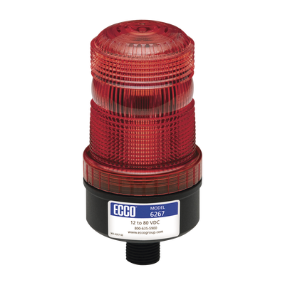 Mini Baliza De Led Color Rojo Montaje Permanente Sae Clase Iii