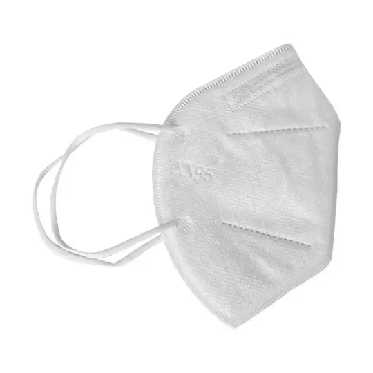 Cubre Bocas Kn95 Blanco Con 50 Pzas, 5 Paquetes Con 10 Pzas C/u