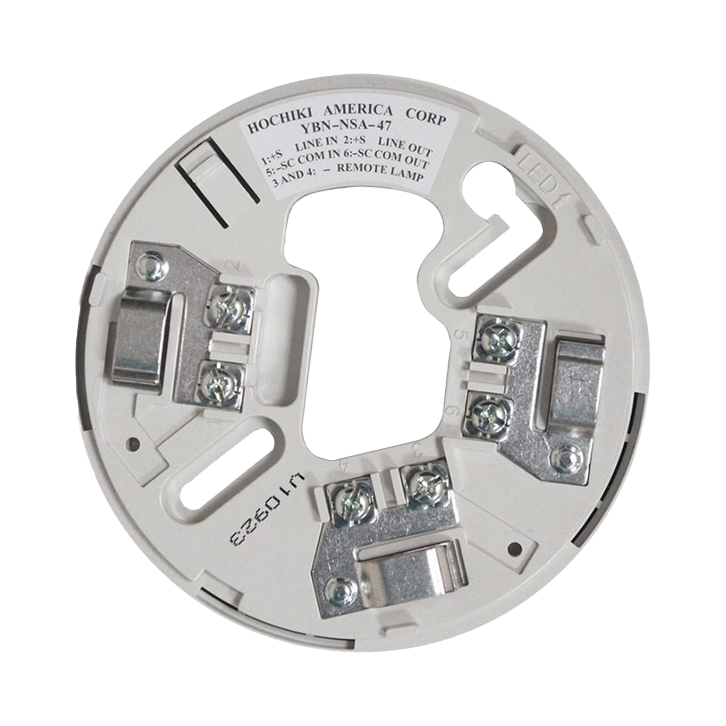 Base De 4" Color Hueso Para Sensores Análogos Direccionales Hochiki (0300-06830) 7TH Edición UL268