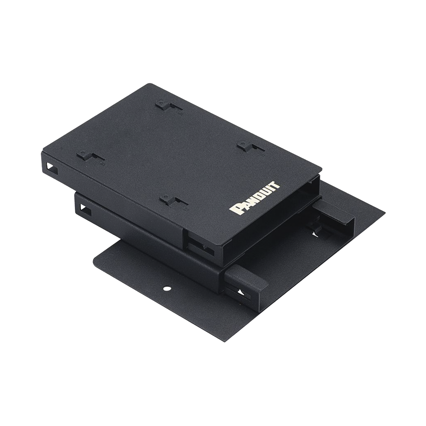 Soporte Para 2 Casetes HD Flex de 6 Puertos Duplex, Para Uso con Gabinetes de Zona, Color Negro