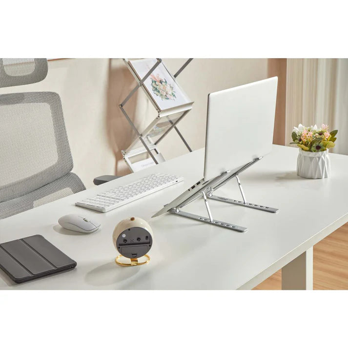 Soportes/manhattan/462617/soporte De Aluminio Para Laptop O Tablet Con Elevación Ajustable, Eco