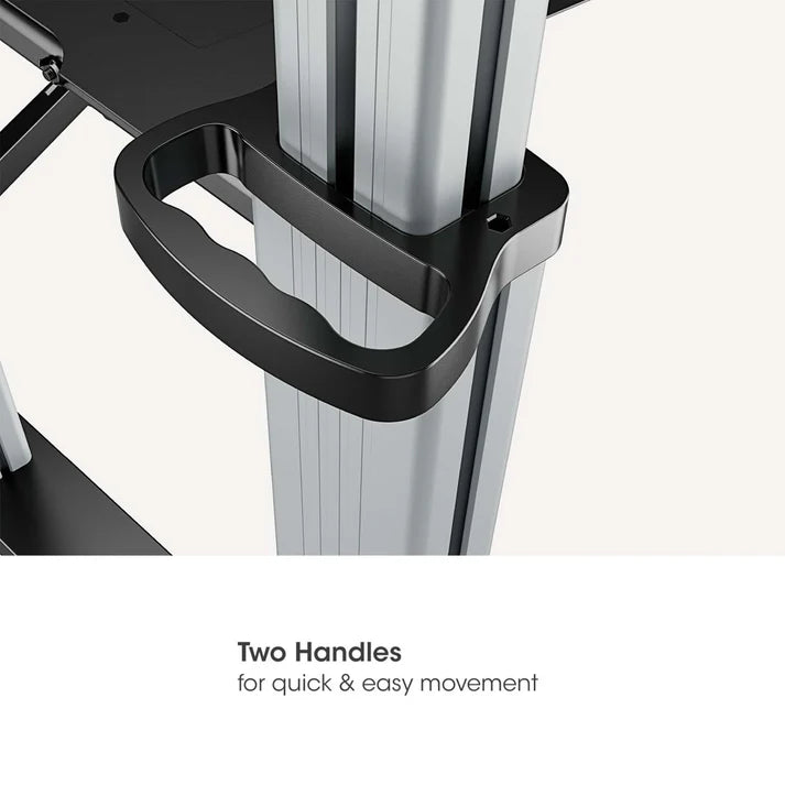 Soportes/manhattan/462563/soporte De Aluminio Ajustable En Altura Para Tv Multimedia, De 60» A 100
